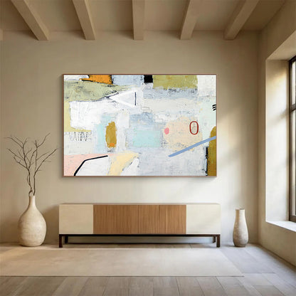 Light - Color Collage Abstract for Art Gallery Lounge DLZ2938