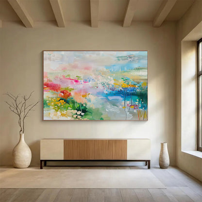 Colorful Pastoral Abstract Art for Charming Sunroom DLZ2864