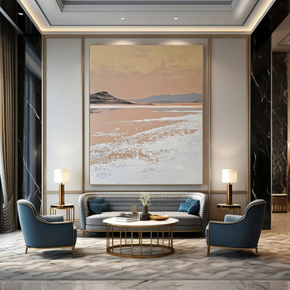 Desert Salt Lake Art for Bohemian - Style Gallery & Introspective Home Study STSC1435