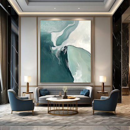 Abstract Aerial Ocean View for Contemporary Art Studio & Luxury Yacht Club STSC534