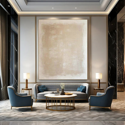 Beige Texture Art for Minimalist Home Hallway Accents DLZ0220