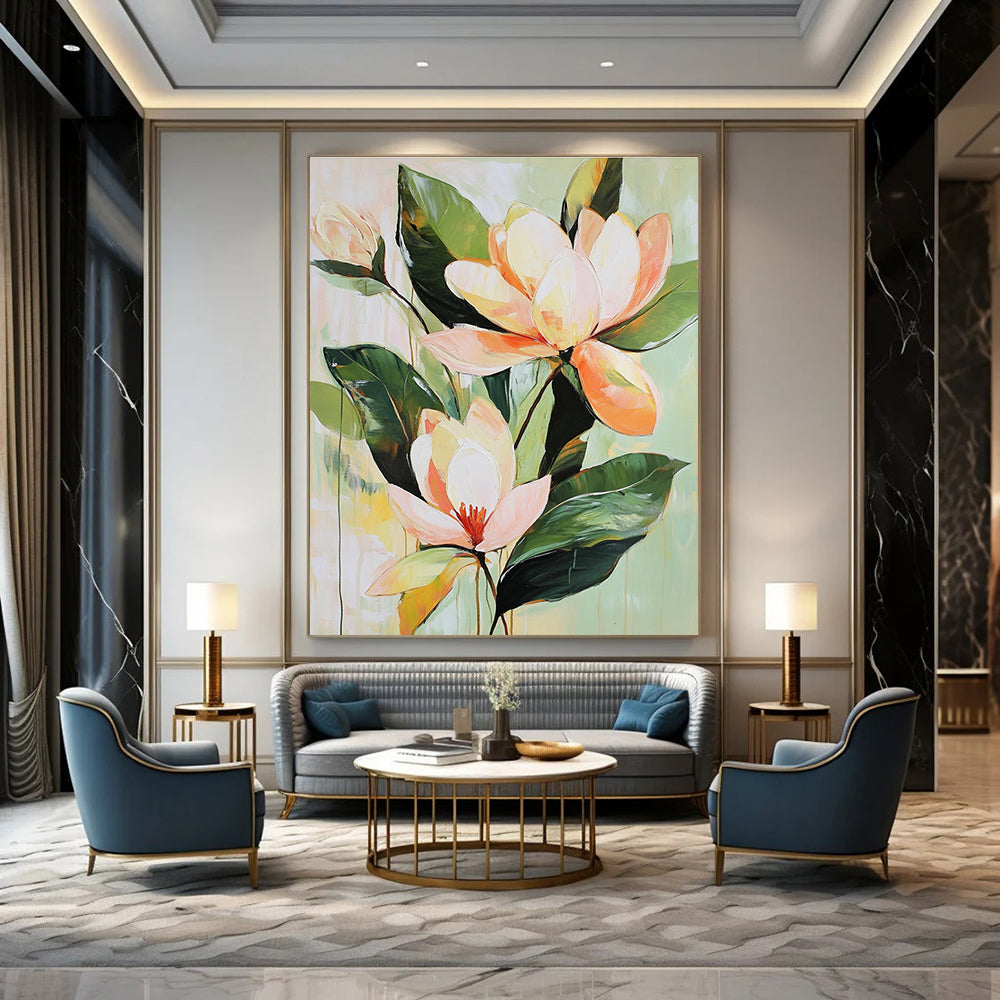 Peach - Colored Flower Blooms for Feminine Bedroom & Charming Café STSC355