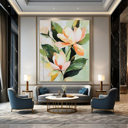 Peach - Colored Flower Blooms for Feminine Bedroom & Charming Café STSC355