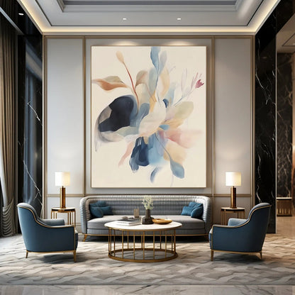 Light Color Floral Abstract for Romantic Bedroom & Elegant Tea Room STSC482