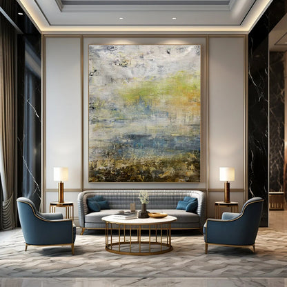 Multi - Color Textured Abstract Art for Art Gallery & Home Studio DLZ0571