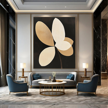 Gold and White Floral for Luxury Boutique & Elegant Dining Room STSC1144