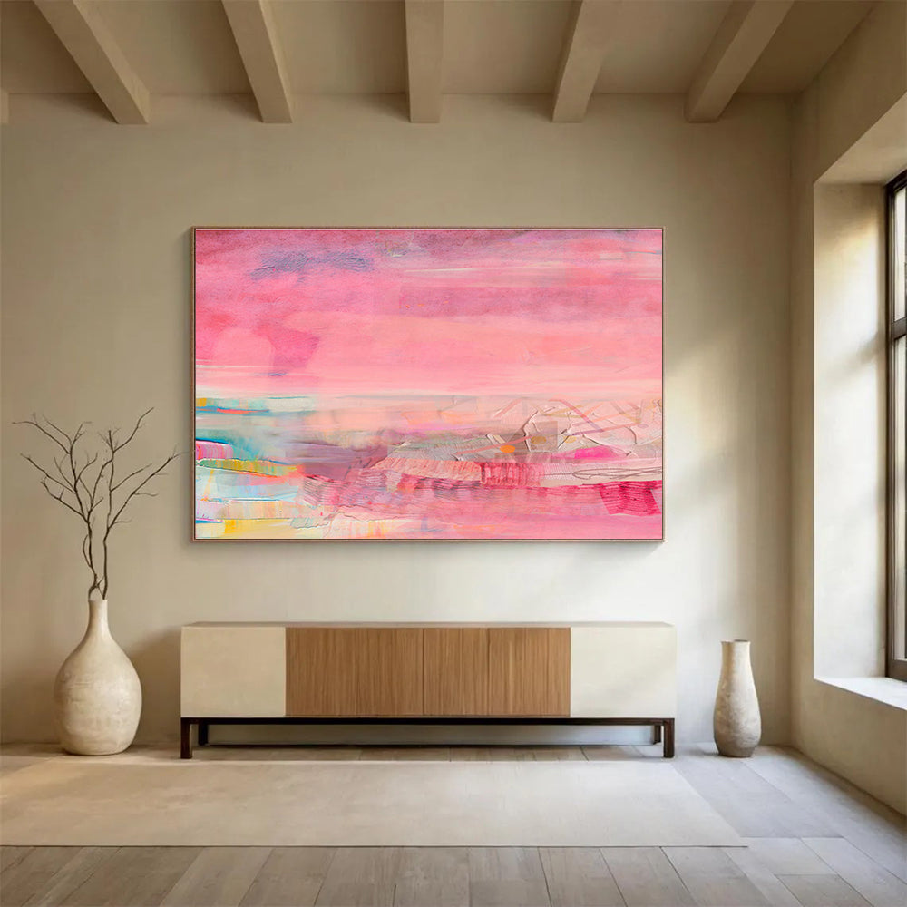 Pink - Purple Romantic Abstract Art for Dreamy Dressing Rooms DLZ2419