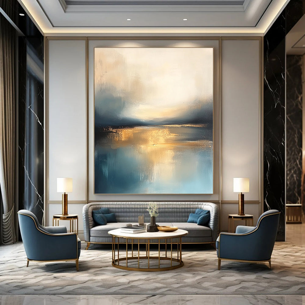 Golden Reflections on Water for Dining Room & Hotel Lobby STSC103