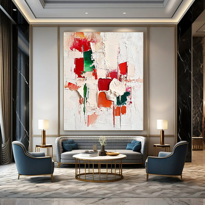 Textured Color Block Abstract for Contemporary Art Space & Eclectic Home STSC327