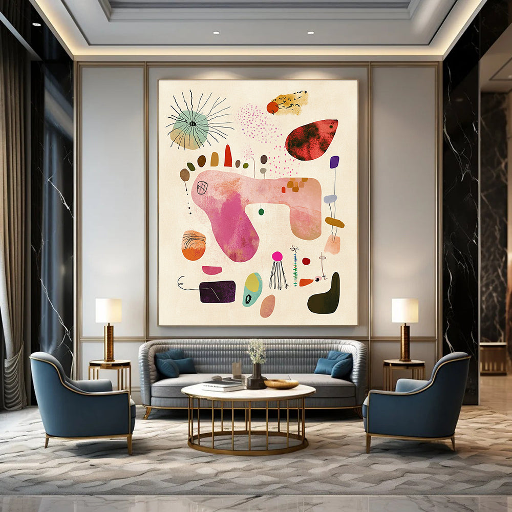 Abstract Nature Forms for Serene Yoga Studio & Nature - Inspired Bedroom STSC1236