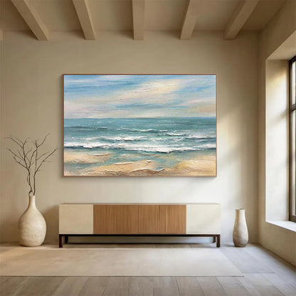 Seaside Oil Painting Art for Coastal Home Living Room DLZ2914