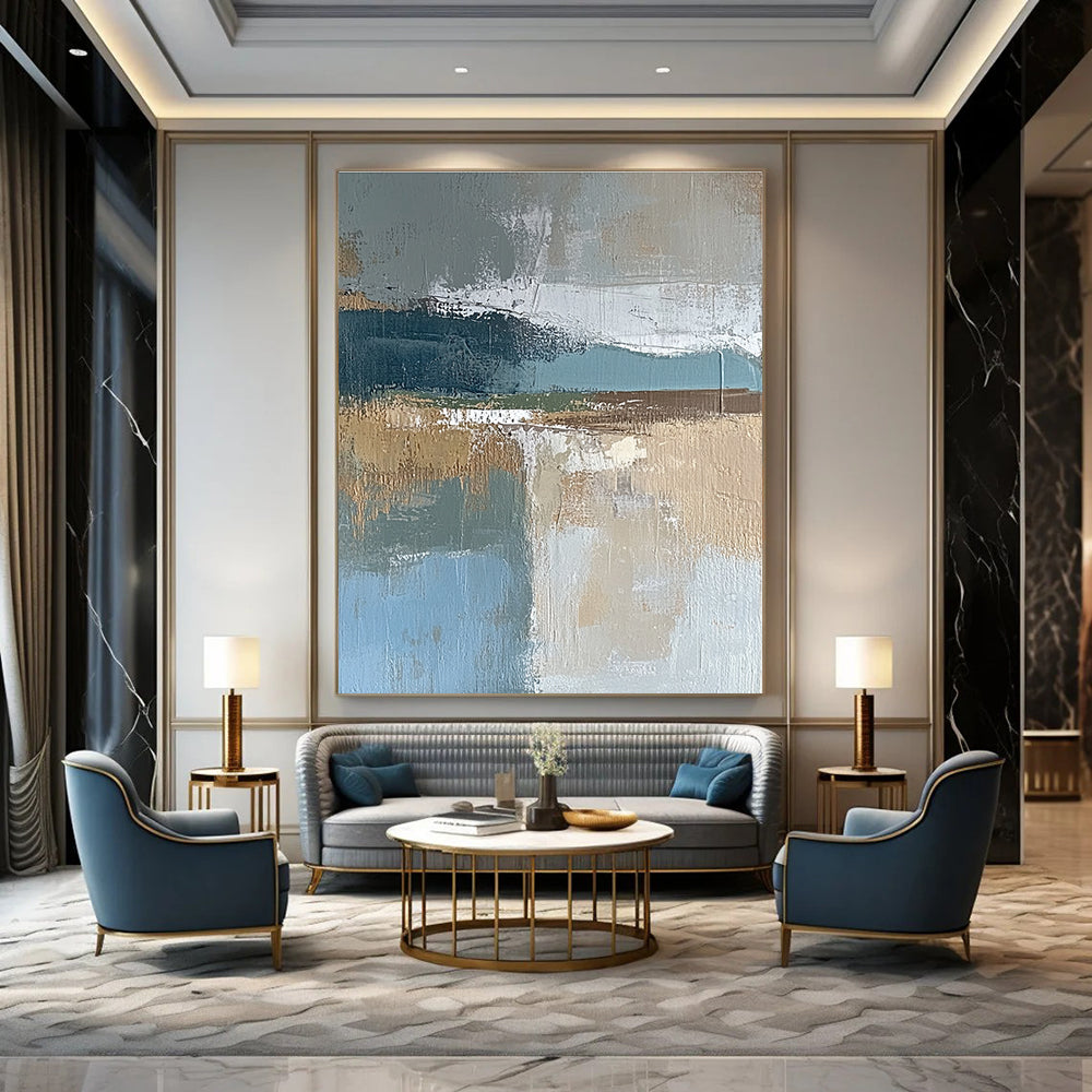 Earth - Toned Abstract Layers for Industrial - Chic Home & Minimalist Art Gallery STSC563
