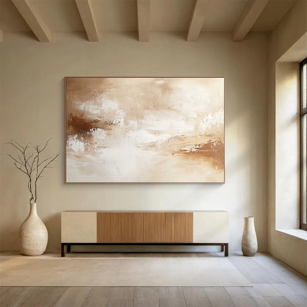 Warm - Toned Abstract Art for Cozy Living Room & Luxury Hotel Suite SC010