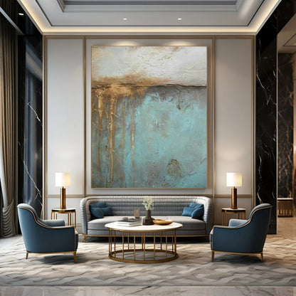 Textured Patina - Like Abstract Art for Industrial Loft & Art Gallery DLZ1198
