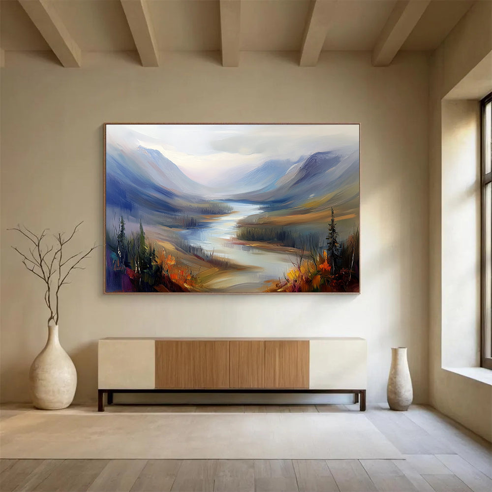 Majestic Mountain Valley Art for Adventure - Themed Lodge & Nature Lover’s Home SC405