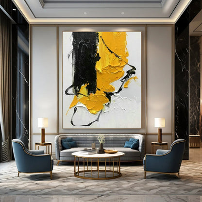 Yellow - Accented Abstract Art for Modern Kitchen & Art - Lover’s Studio DLZ1447
