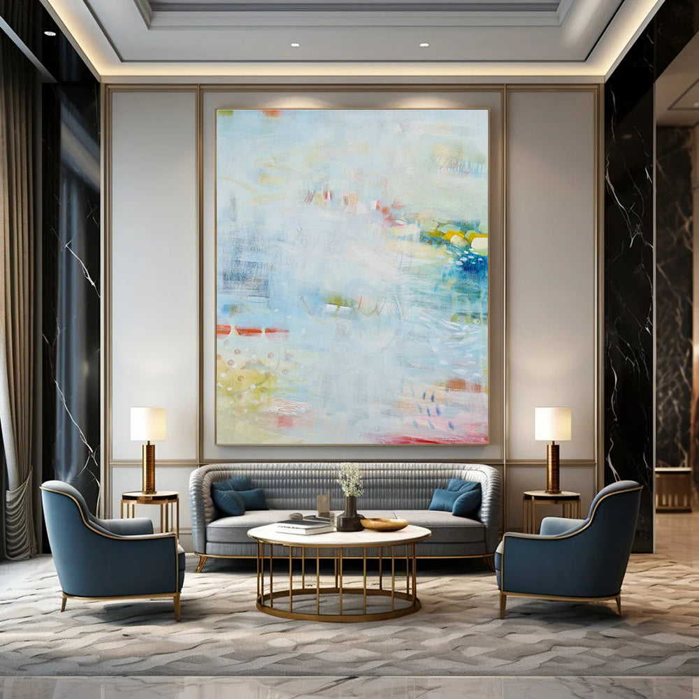 Light - Color Abstract Art for Coastal Home Living Rooms DLZ0170