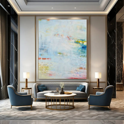 Light - Color Abstract Art for Coastal Home Living Rooms DLZ0170