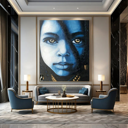 Portrait Oil Painting for Cultural Art Exhibition & Personal Home Family Room DLZ1609