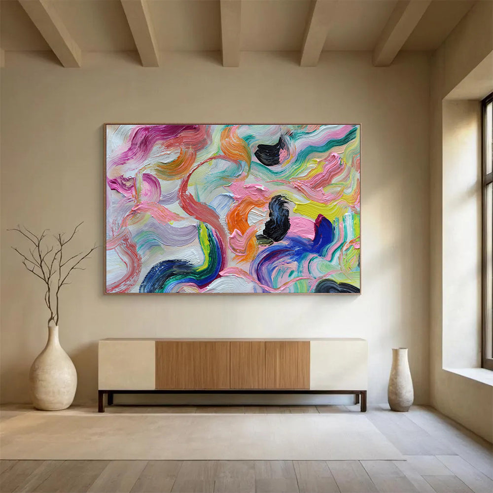 Colorful Fluid Abstract Art for Modern Art Gallery Pop - Up Shows DLZ2676