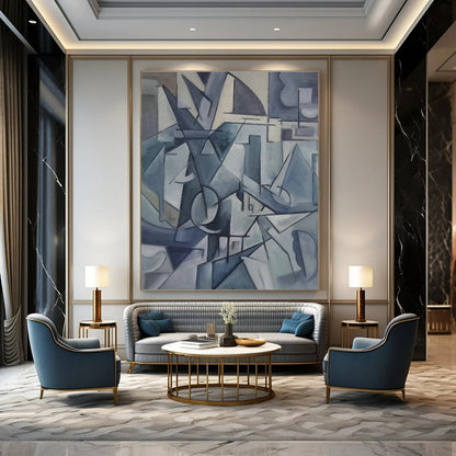 Cubist Abstract Art for Modern Office & Gallery Space DLZ0590