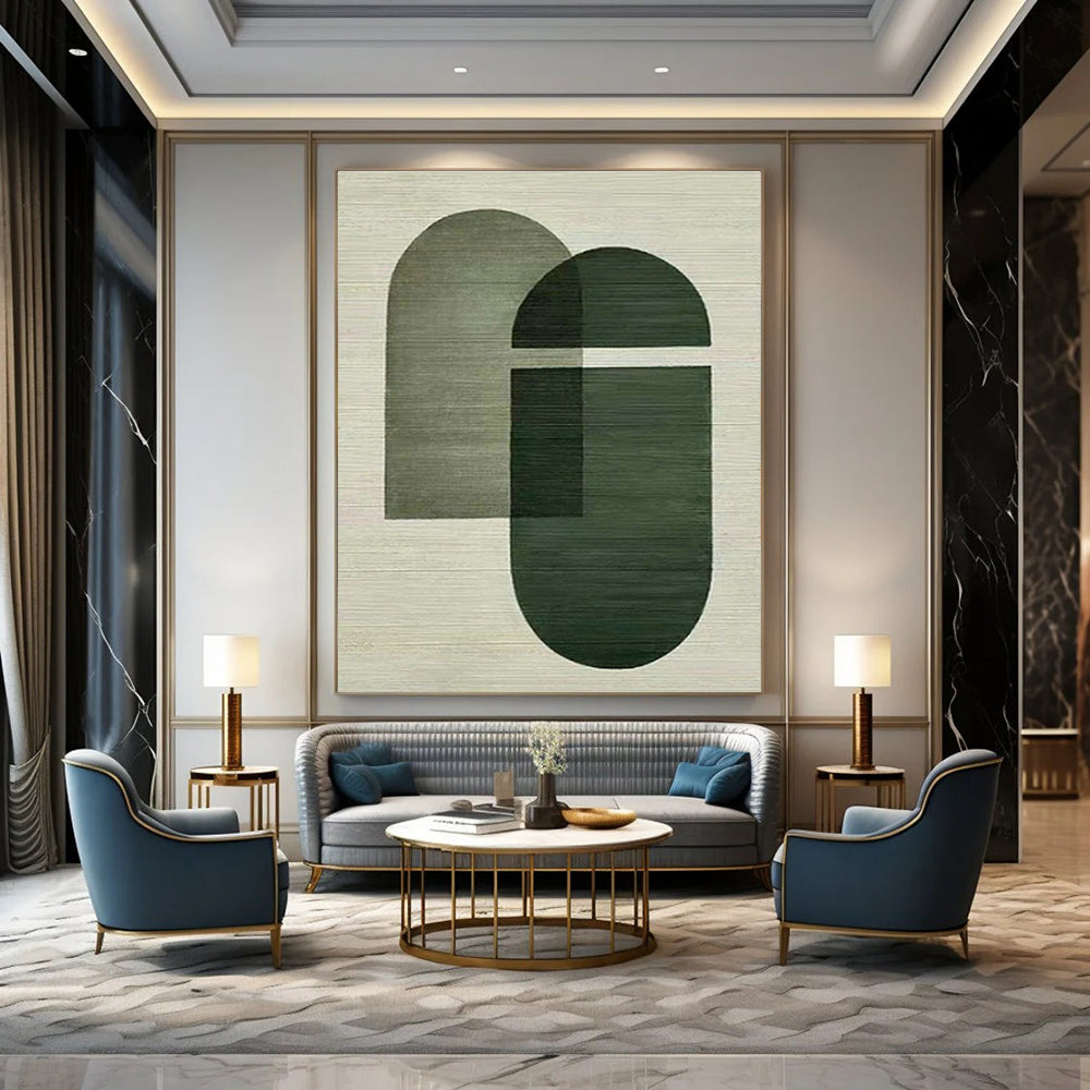 Geometric Shapes Art for Contemporary Gallery & Design - Oriented Workplace DLZ1435