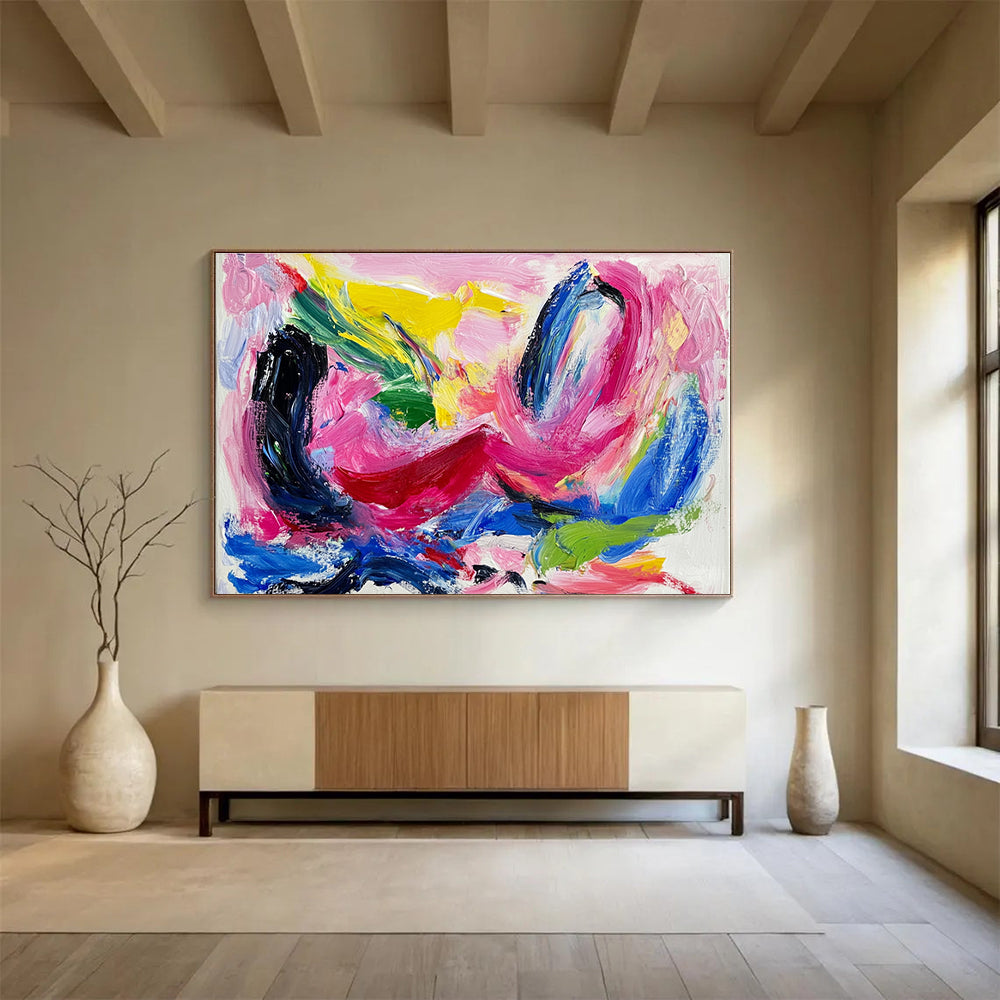 Vivid Color Fusion Art for Kids' Playroom & Creative Café SC150