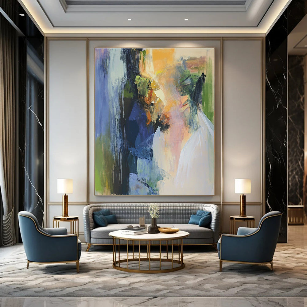 Abstract Double Portrait for Thought - Provoking Library & Contemporary Art Space STSC594