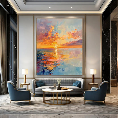 Sea Sunset 1 for Beachfront Hotel Lobby & Coastal Home Office STSC893