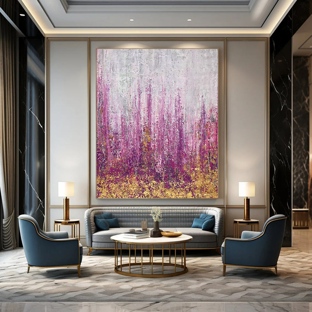 Pink - Purple Botanical Art for Home Garden - View Bedrooms DLZ0064