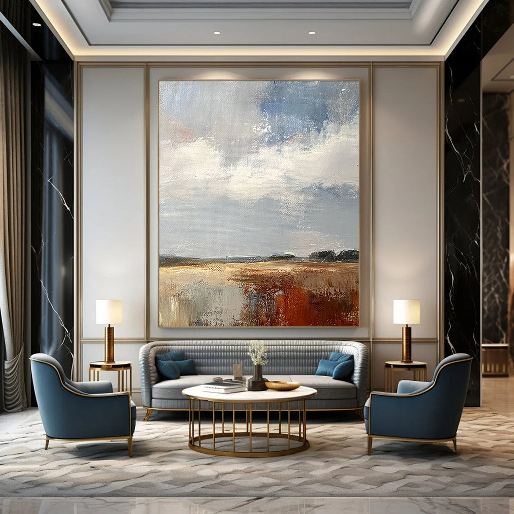 Abstract Landscape Field for Countryside Cottage & Art - Inspired Café STSC172