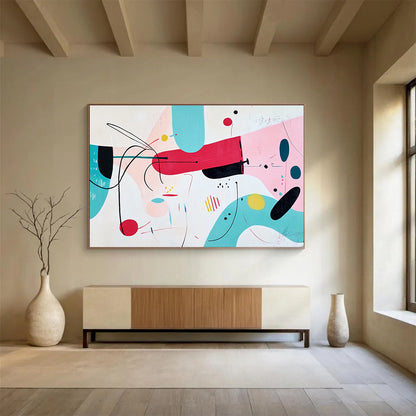 Playful Abstract Shapes Art for Kids’ Playroom & Creative Café SC187