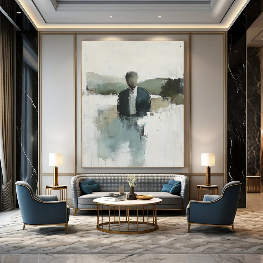 Blurred Figure in Nature for Minimalist Home Office & Nature - Themed Café STSC861