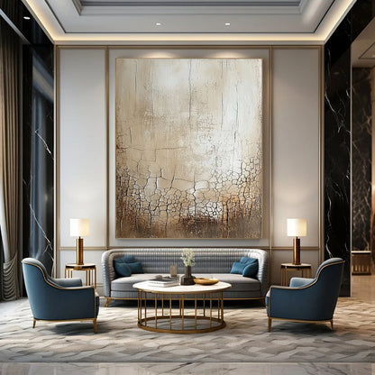 Crackled Texture Abstract for Industrial - Style Loft & Art Gallery STSC292