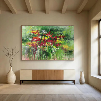 Floral Abstract Art: Infuse Natural Artistic Charm into Your Garden Room DLZ2392