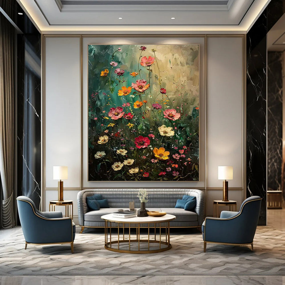 Wildflower Meadow Art for Rustic Kitchen & Outdoor - Inspired Gallery DLZ2254