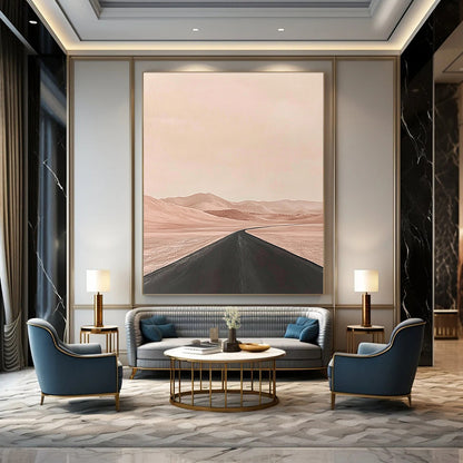 Pink Desert Road Art for Bohemian Home & Travel - Themed Gallery STSC1093