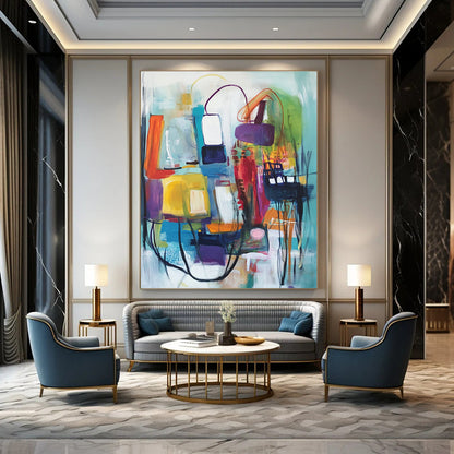 Colorful Abstract Composition for Design Studio & Trendy Boutique STSC823