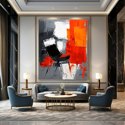 Abstract Chair in Bold Colors for Design - Focused Workplace & Art - Loving Home STSC226