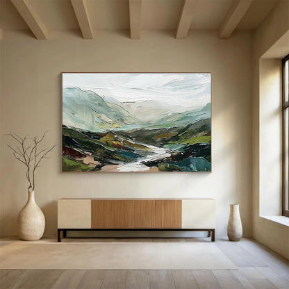 Green Mountain Landscape Art for Nature - Loving Family Room DLZ2852