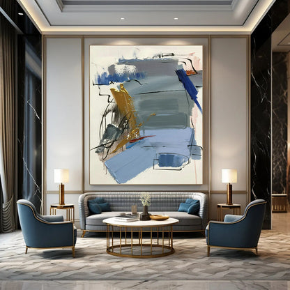 Colorful Abstract Art for Urban Art Café & Trendy Restaurant Dining Room DLZ1686