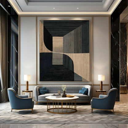 Geometric Space Abstract Art for Architectural Studio Displays DLZ0244