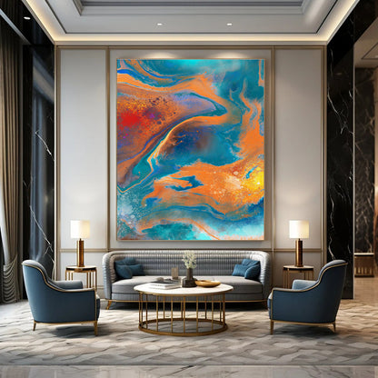 Fluid Color Abstract for Rooftop Art Gallery & Trendy Cocktail Bar DLZ0947