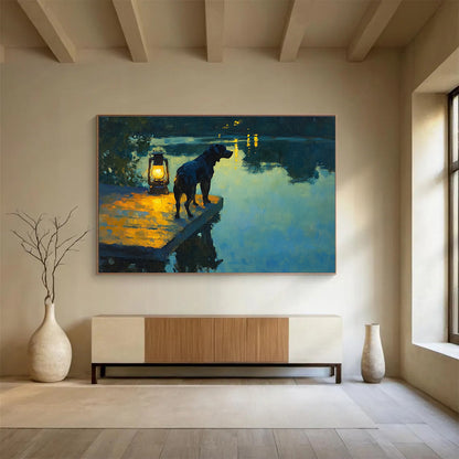 Heartwarming Pet Art for Lakeside Home & Pet - Friendly Pub SC597