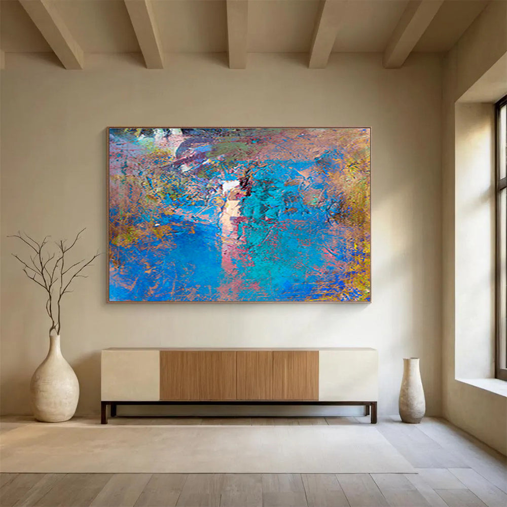 Blue - Purple Abstract Art for Artistic Studio DLZ2750