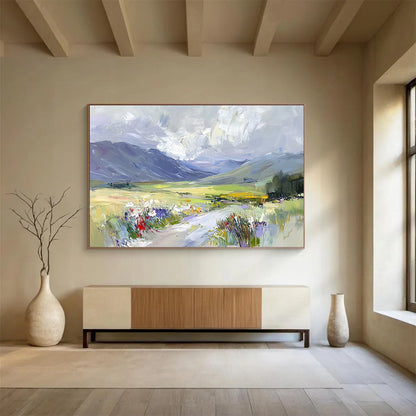Impressionistic Valley Art for Nature Lover’s Bedroom & Countryside Retreat Lounge SC473
