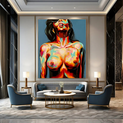 Oversized Custom - Created Abstract Painting for Cottage & Living Room DLZ2329