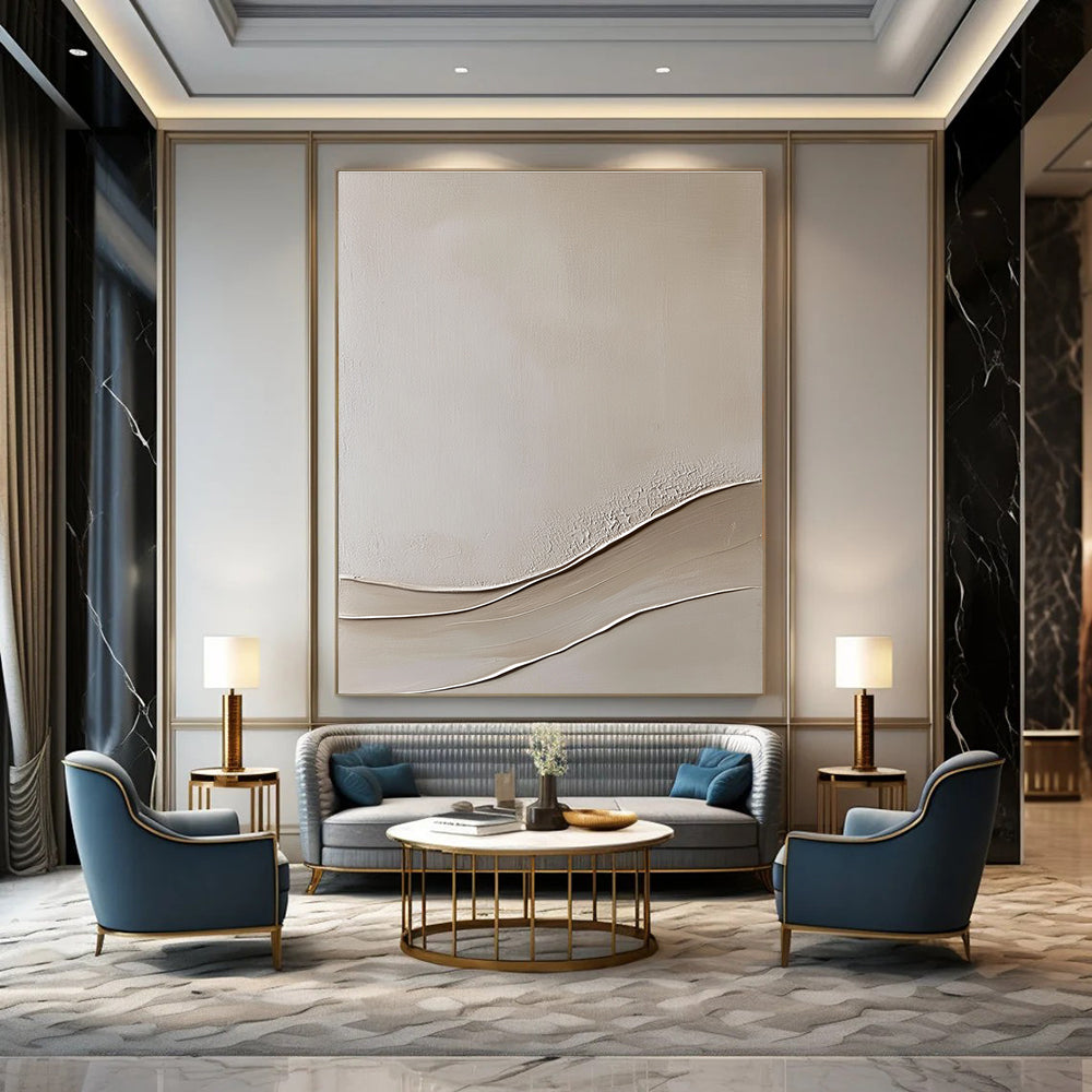 Beige Textured Abstract for Minimalist Living Room & Spa Retreat STSC867