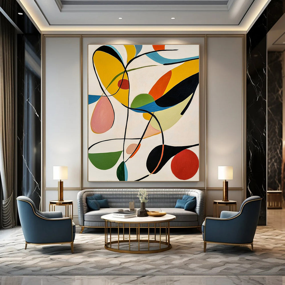 Colorful Abstract Shapes Art for Creative Studio & Playful Kids’ Room STSC1315