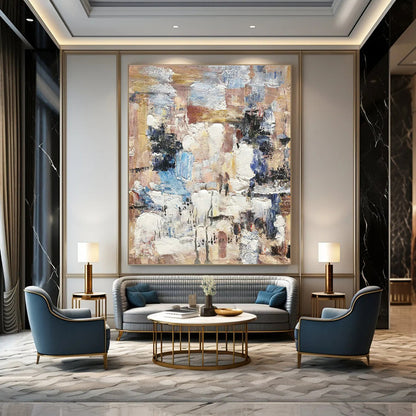 Color - Blended Abstract Art for Bohemian Café & Creative Studio DLZ1310